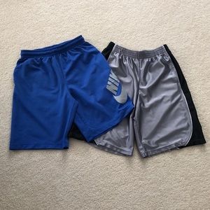Bundle of 2 Athletic Shorts Size Large Nike & Champion